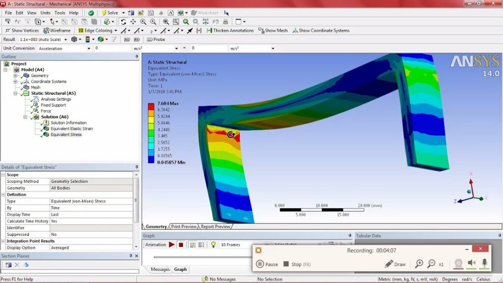 How to Perform a Static Structural Analysis in ANSYS