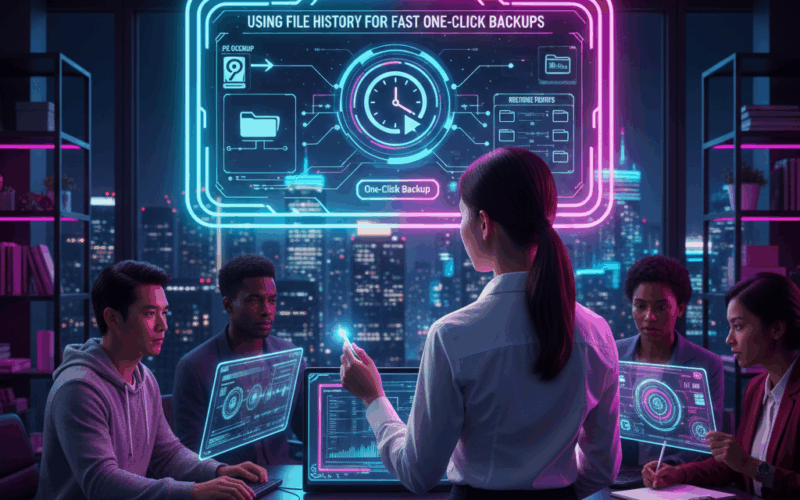 Using File History for Fast One-Click Backups