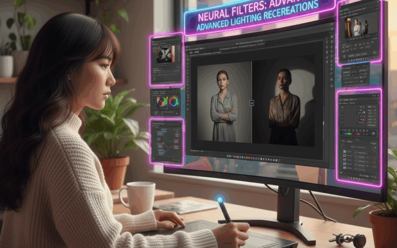 Using Neural Filters for Advanced Lighting Re-Creations