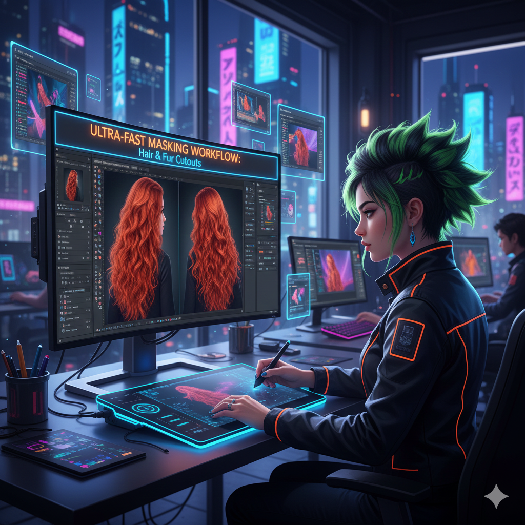 Ultra-Fast Masking Workflow for Hair and Fur Cutouts