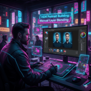 HDR Portrait Building Using Manual Layer Blending