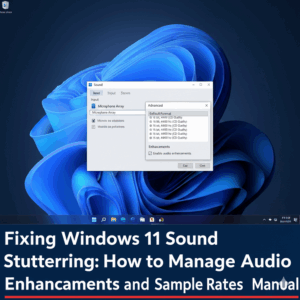 Fixing Windows 11 Sound Stuttering: How to Manage Audio Enhancements and Sample Rates Manually