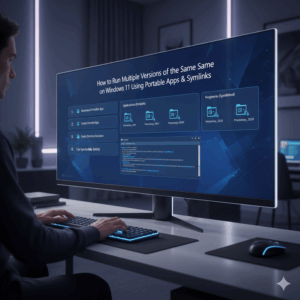 How to Run Multiple Versions of the Same Software on Windows 11 Using Portable Apps and Symlinks