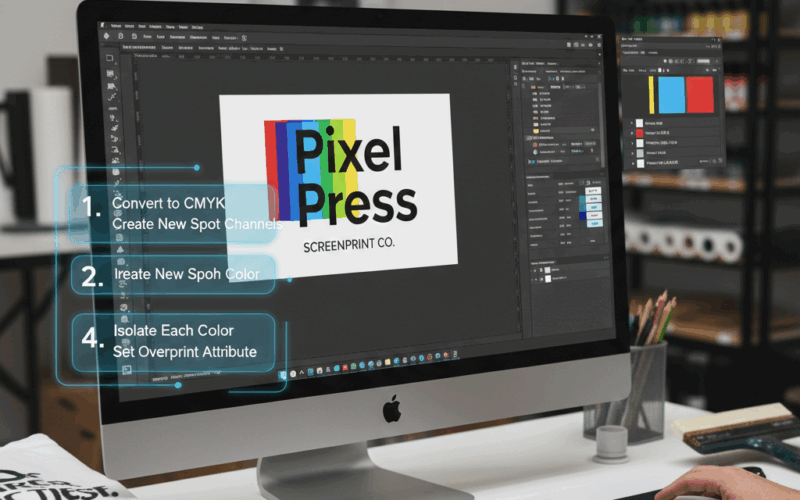 The Step-by-Step Guide to Manually Separating Spot Colors in Photoshop for Screen Printing Logos