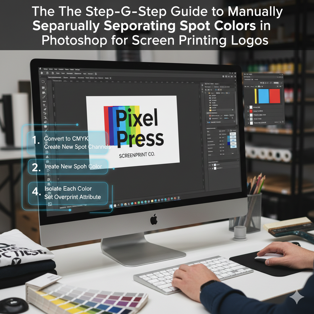 The Step-by-Step Guide to Manually Separating Spot Colors in Photoshop for Screen Printing Logos