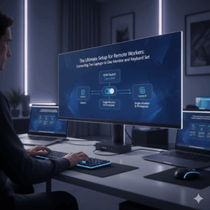 The Ultimate Setup for Remote Workers: Connecting Two Laptops to One Monitor and Keyboard Set