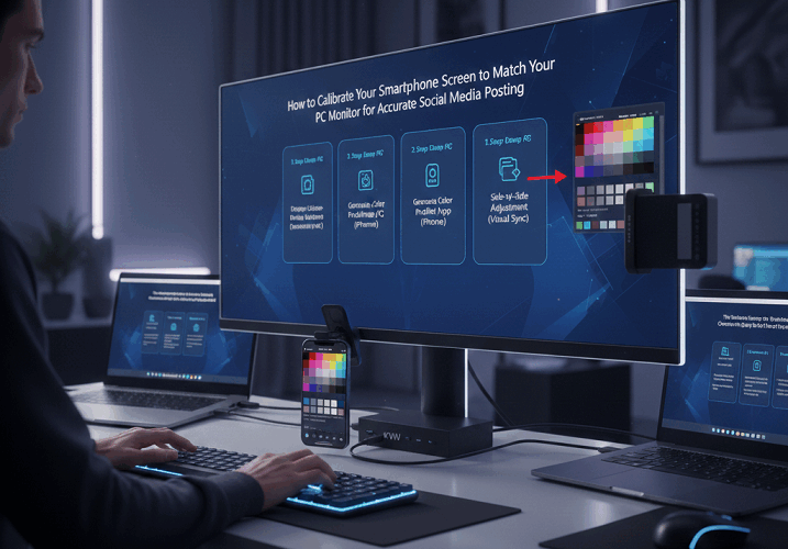 How to Calibrate Your Smartphone Screen to Match Your PC Monitor for Accurate Social Media Posting