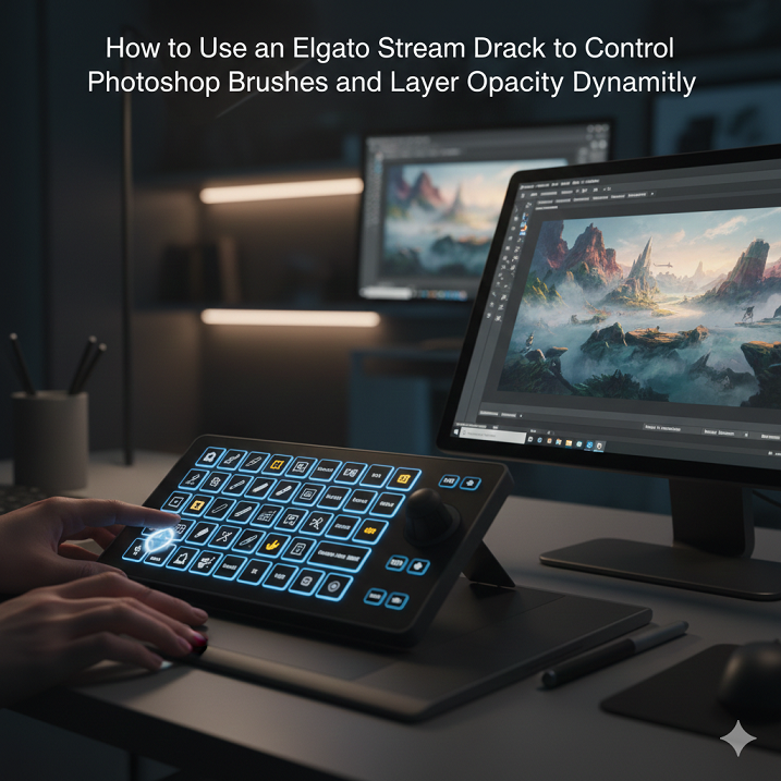 How to Use an Elgato Stream Deck to Control Photoshop Brushes and Layer Opacity Dynamically