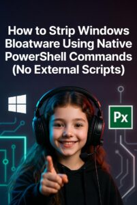 How to Strip Windows Bloatware Using Native PowerShell Commands (No External Scripts)