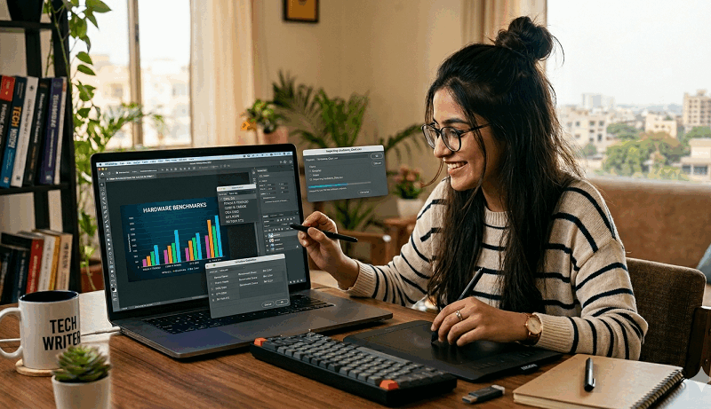 Creating Reusable Hardware Benchmark Bar Charts in Photoshop Using Data-Driven Graphics