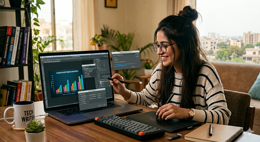 Creating Reusable Hardware Benchmark Bar Charts in Photoshop Using Data-Driven Graphics