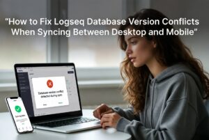 How to Fix Logseq Database Version Conflicts When Syncing Between Desktop and Mobile