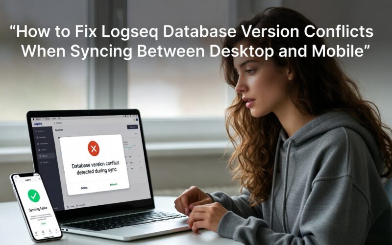 How to Fix Logseq Database Version Conflicts When Syncing Between Desktop and Mobile
