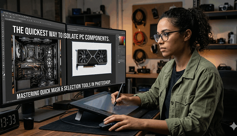 The Quickest Way to Isolate PC Components from Cluttered Backgrounds in Photoshop