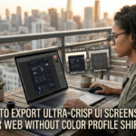 How to Export Ultra-Crisp UI Screenshots for Web Without Color Profile Shifts