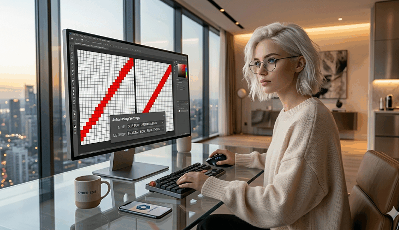 Fixing Jagged Diagonal Lines in Tech Product Thumbnails Using Sub-Pixel Antialiasing