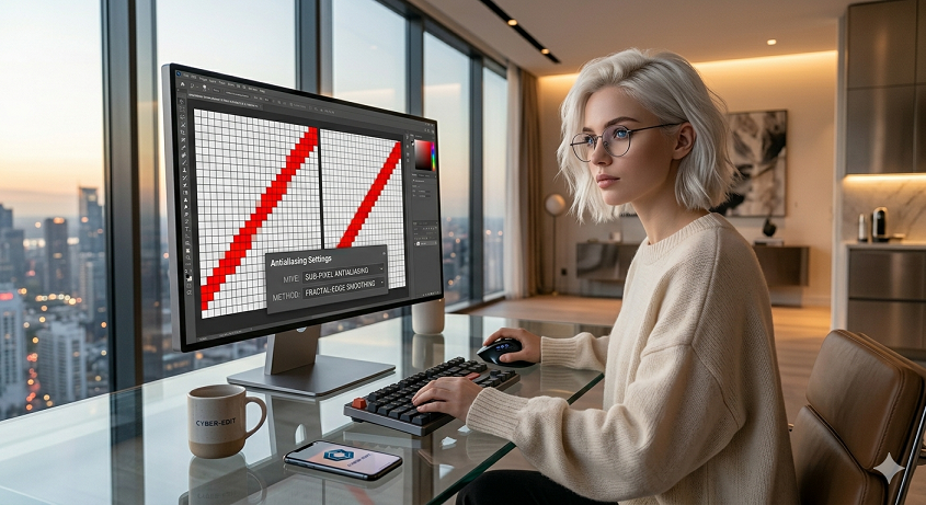 Fixing Jagged Diagonal Lines in Tech Product Thumbnails Using Sub-Pixel Antialiasing
