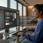 Organizing Massive Photoshop Template Files Using Nested Artboards and Color Tags