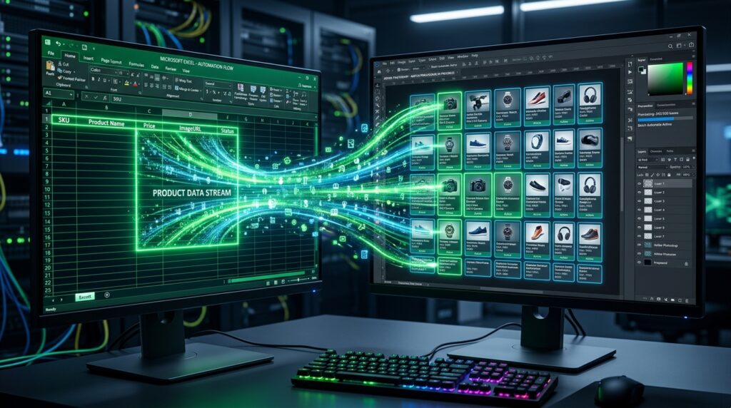 Automating E-Commerce Batch Edits: How to Link Excel CSV Data Directly to Photoshop Variables