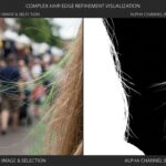 Refining Edge Alpha Channels: Creating Perfect Masks for Flyaway Hair Against Complex Backgrounds