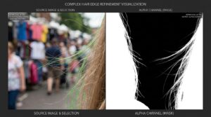 Refining Edge Alpha Channels: Creating Perfect Masks for Flyaway Hair Against Complex Backgrounds