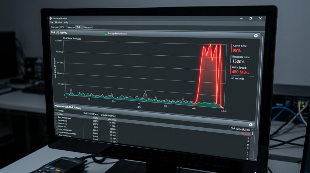 Beyond Task Manager: Using Resource Monitor to Identify Invisible Disk Write Bottlenecks