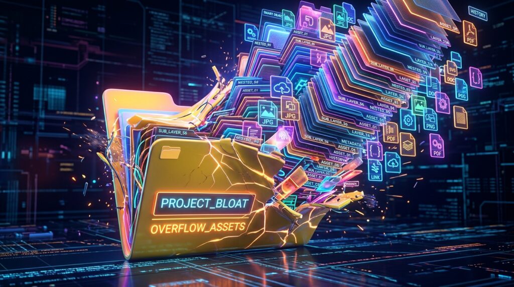 Managing File Bloat: Why Nested Smart Objects Corrupt and How to Flatten Them Safely