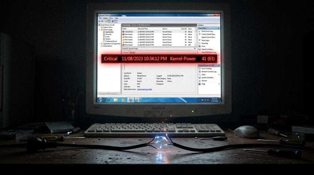 Decoding Windows Event Viewer Critical Error 41: Differentiating Power Supply Drops from Software Crashes
